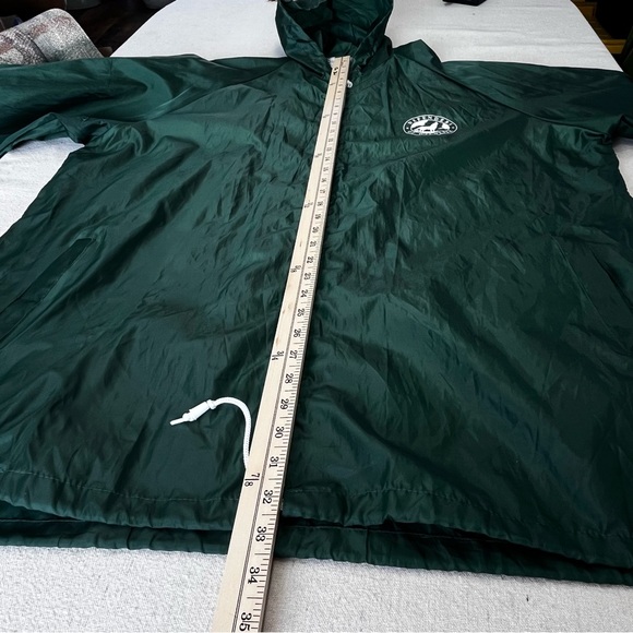 Defenders Of Wildlife Windbreaker Men 2XL Jacket Vent Zip Pocket Collar Green - Picture 10 of 14